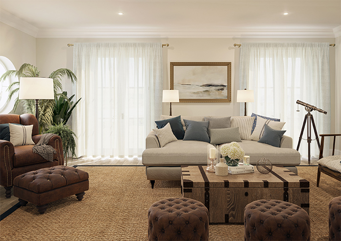 Pesaro Stripe Voile, White - Made to Measure Curtains - Image 16